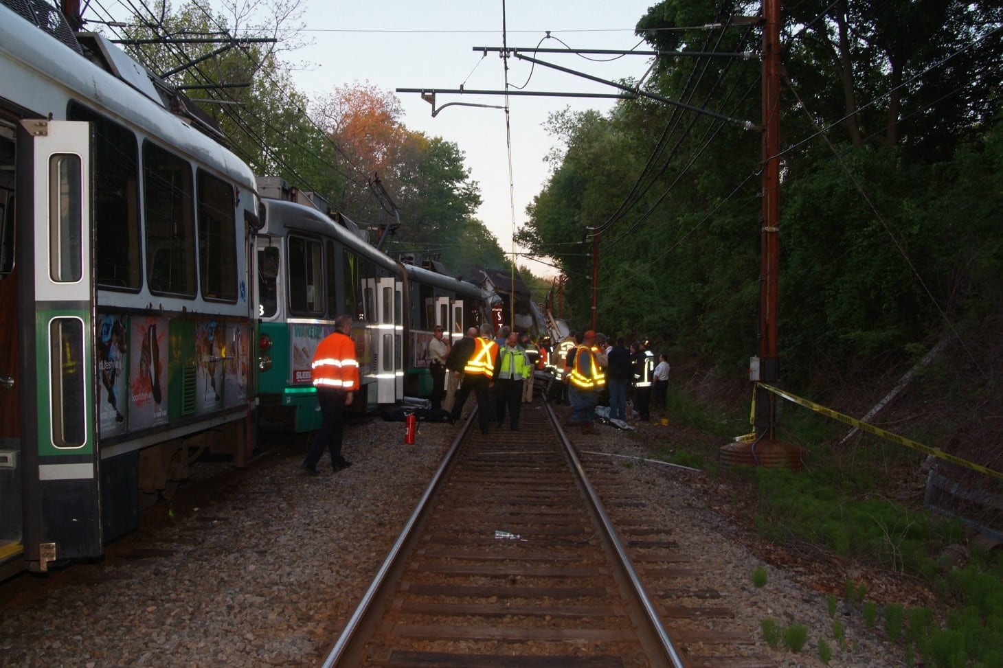 Train accident Boston MA